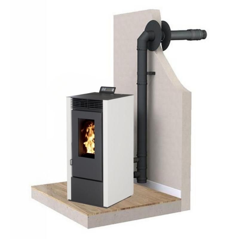 PACK : Poêle à granules étanche + Kit ventouse - INTERSTOVES Marina 14 kW – Image 6