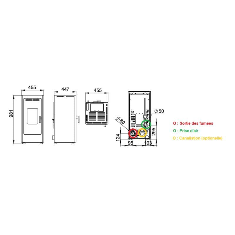 Poêle à granulés silencieux étanche fonte - FIREMATIC BR9 PREMIUM 8 kW – Image 11