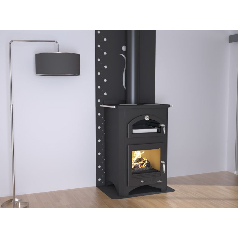 Cuisinière à bois avec four - BRONPI Monza 14 kW – Image 4