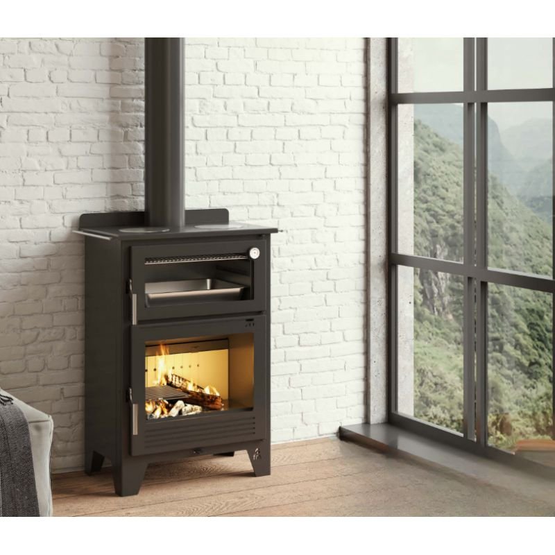 Cuisinière à bois avec four - FIREMATIC Montana 9.5 kW – Image 1
