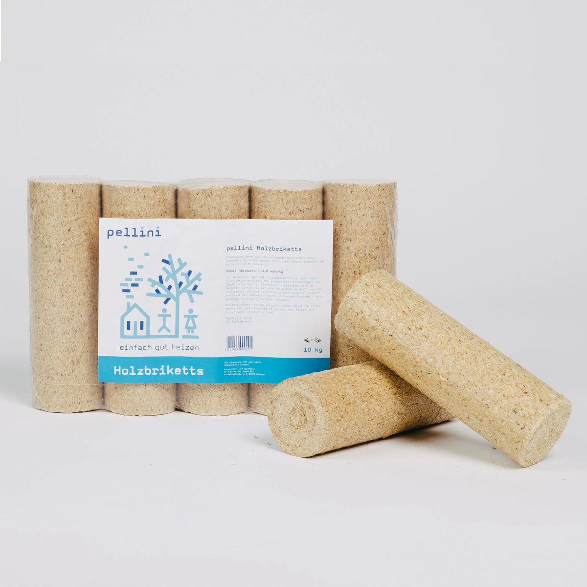 Briquettes de bois (Pellini) sans trou – Palette de 960 Kg – Image 2