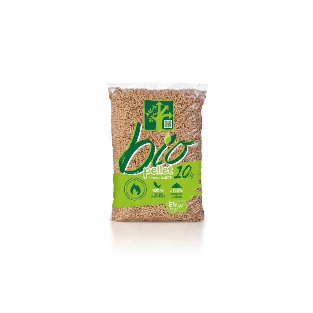 Granulés de Bois  EnPlus A1 – 100 % Résineux – Palette 1120 kg (112 sacs de 10 kg