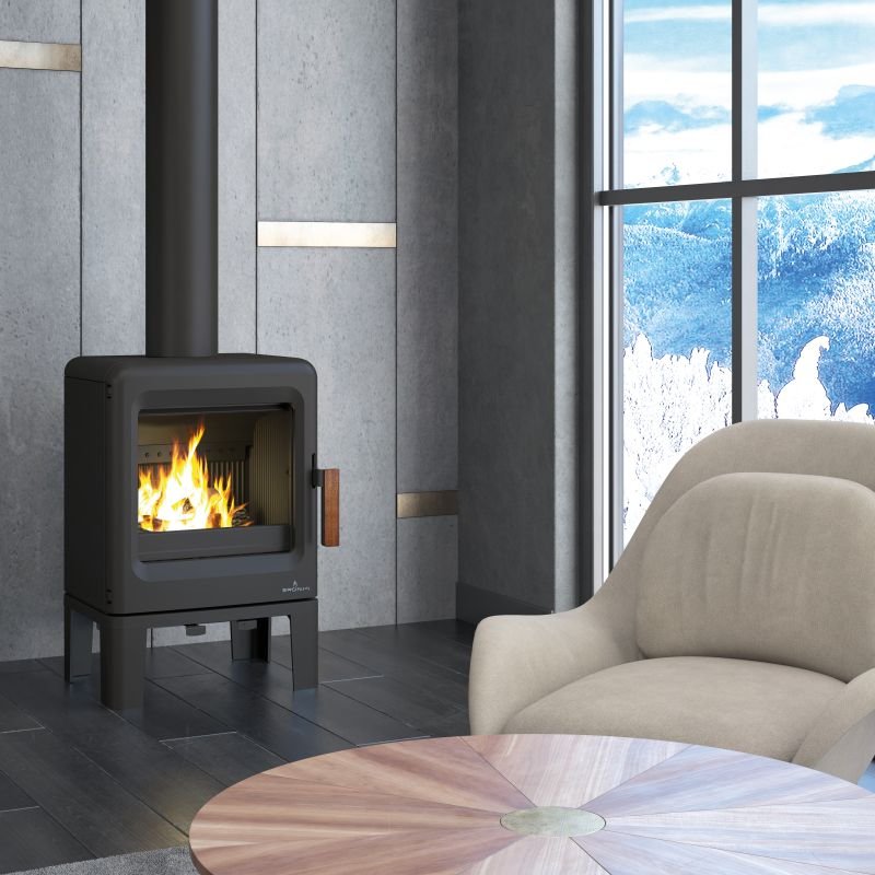 Poêle à bois BRONPI Lira étanche en fonte - 5 kW – Image 1