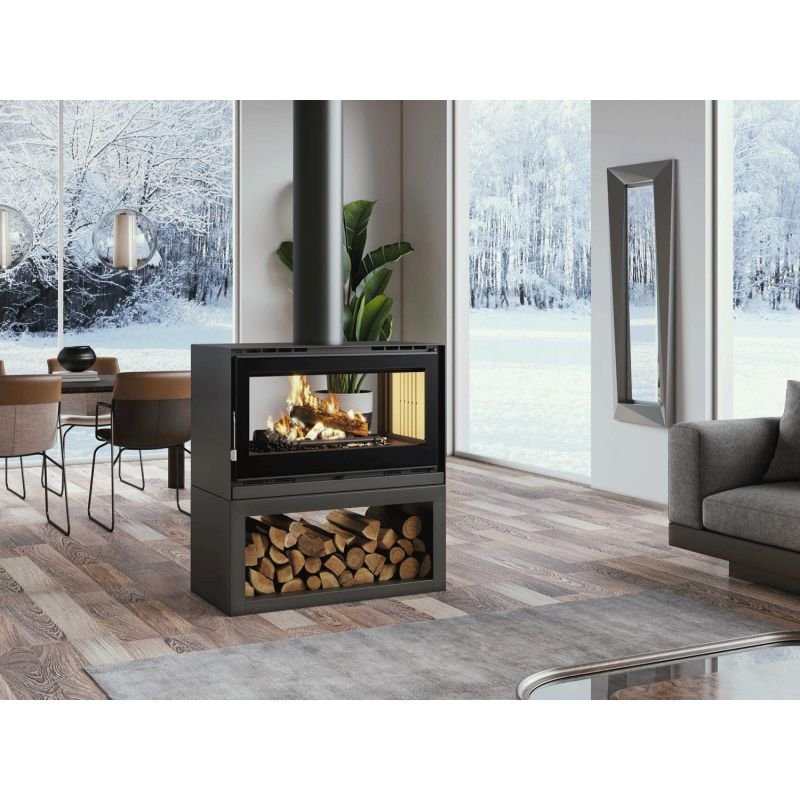 Poêle à bois 2 vitres - FIREMATIC Ottawa - S 12.6 kW – Image 1