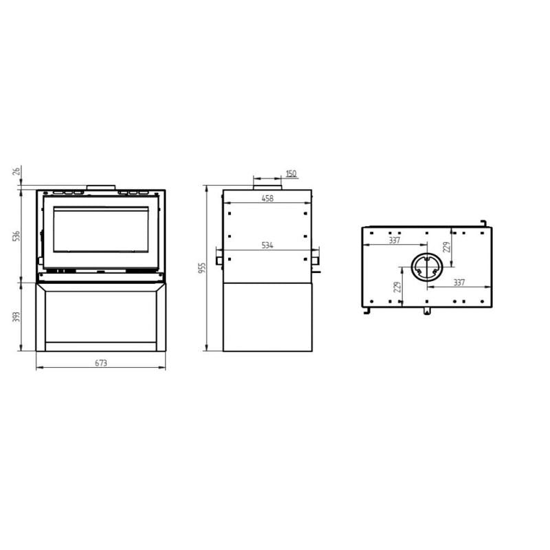 Poêle à bois 2 vitres - FIREMATIC Ottawa - S 12.6 kW – Image 4